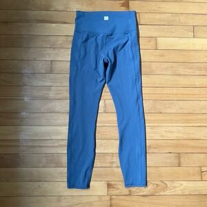 Vuori Daily Pocket Legging Azure Blue High Rise 7/8 Workout Yoga Pants VW446 S